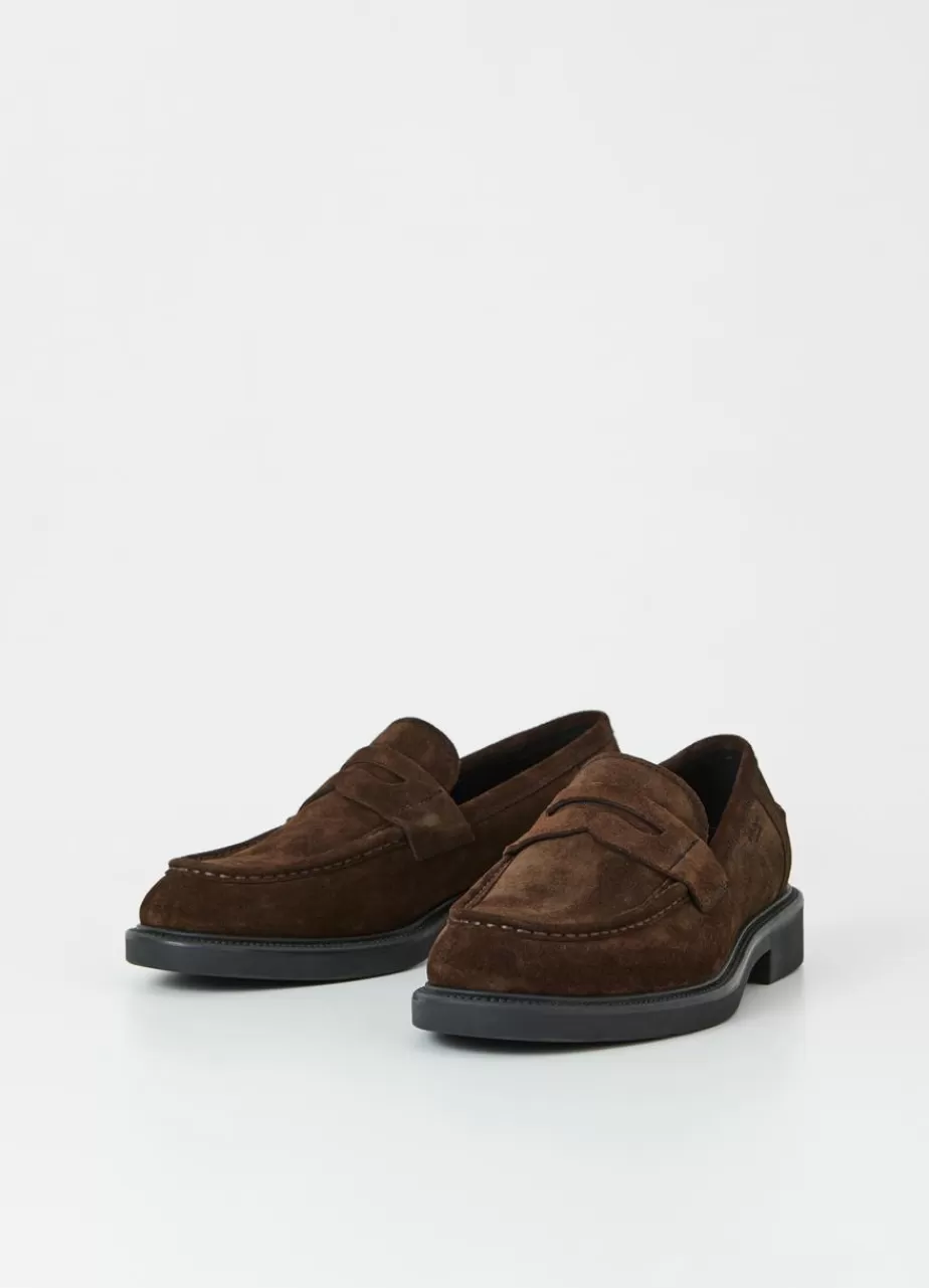 Vagabond Alex M Loafer Marron Fonce Daim Best