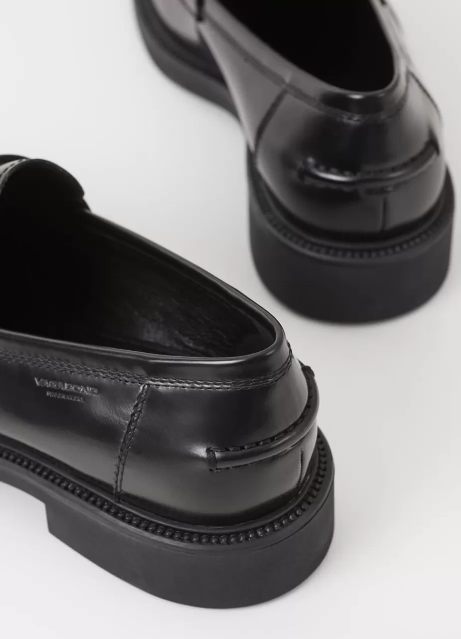 Vagabond Alex M Loafer Noir Cuir Glace Shop