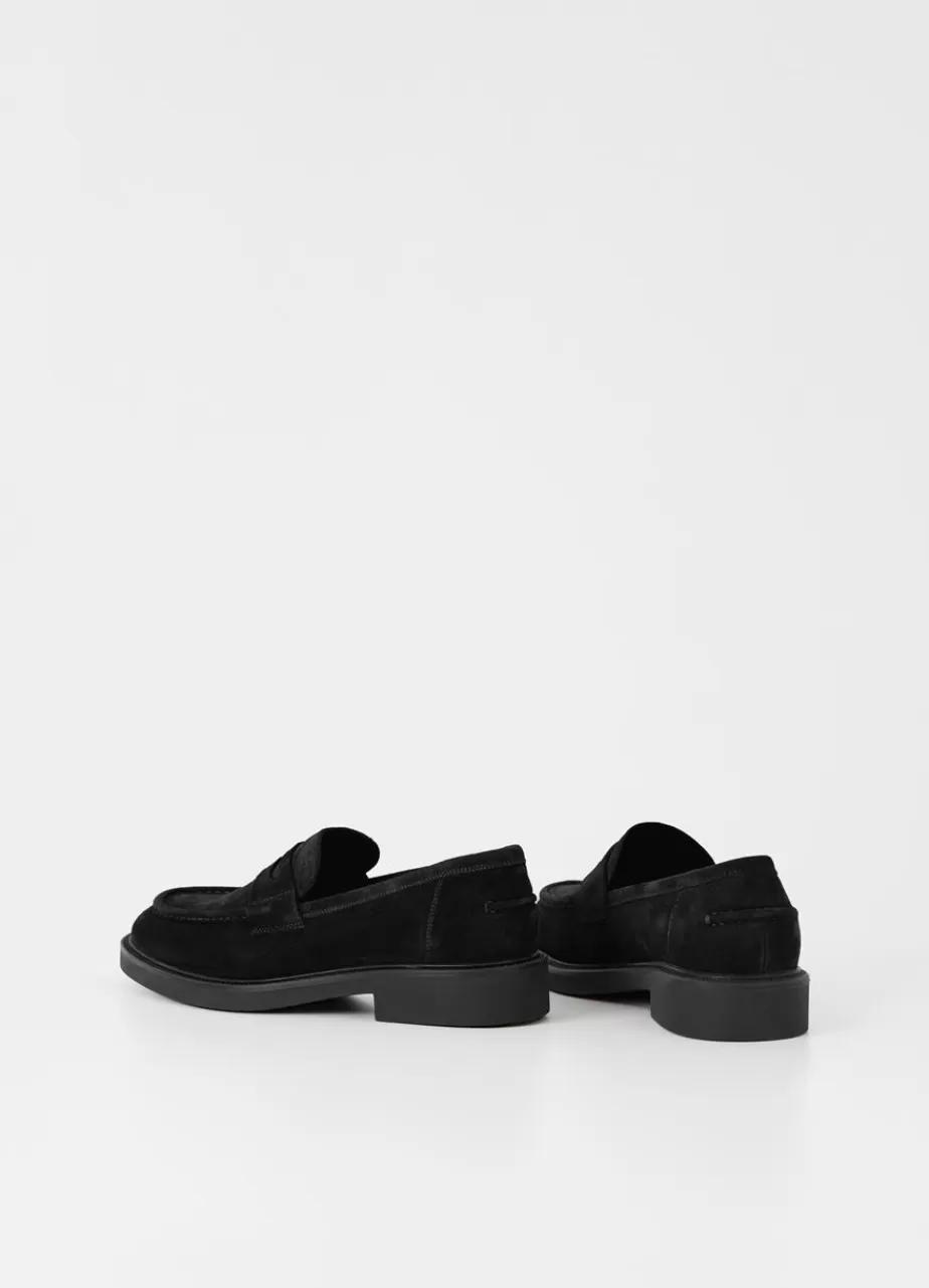 Vagabond Alex M Loafer Noir Daim Discount