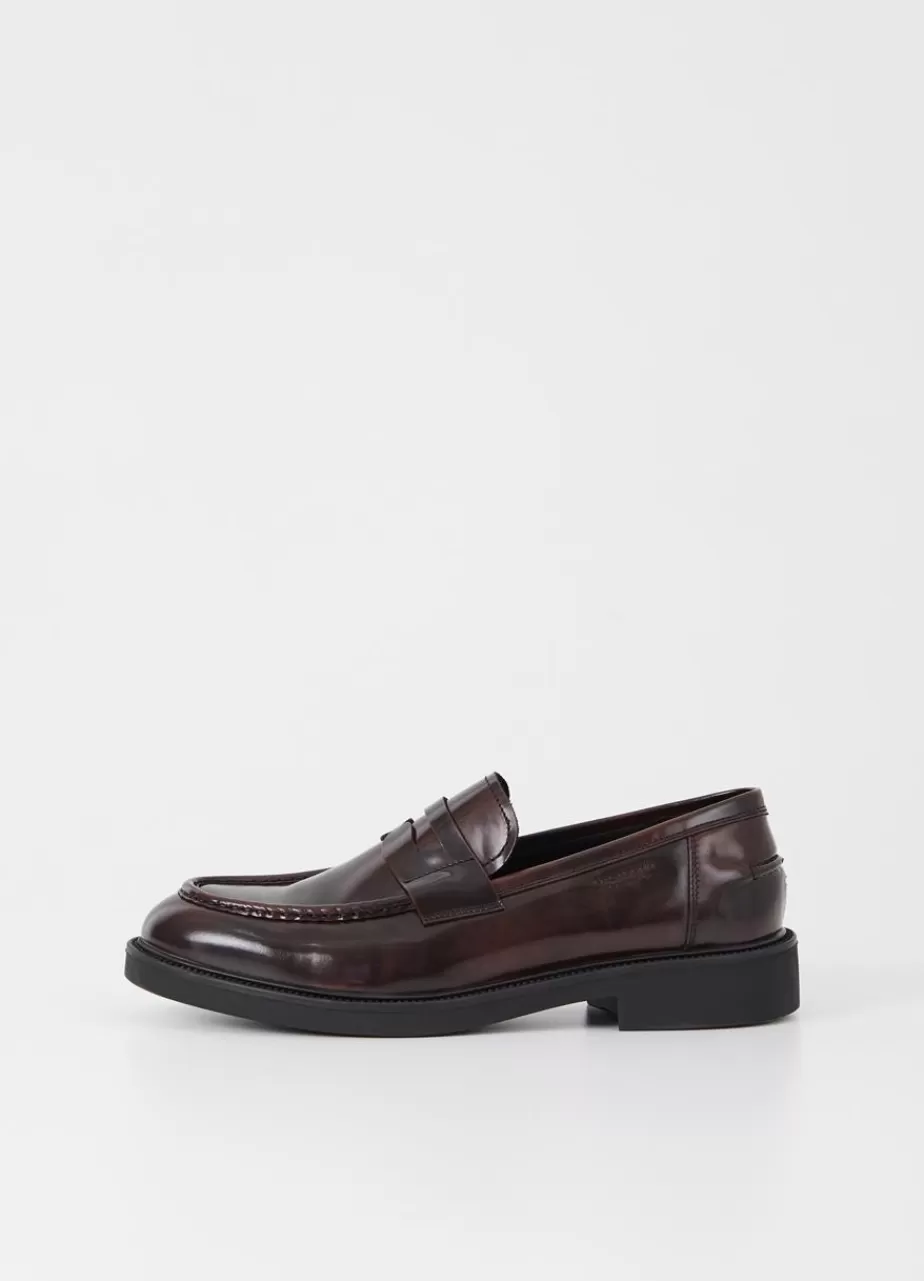 Vagabond Alex M Loafer Rouge Fonce Cuir Glace Cheap