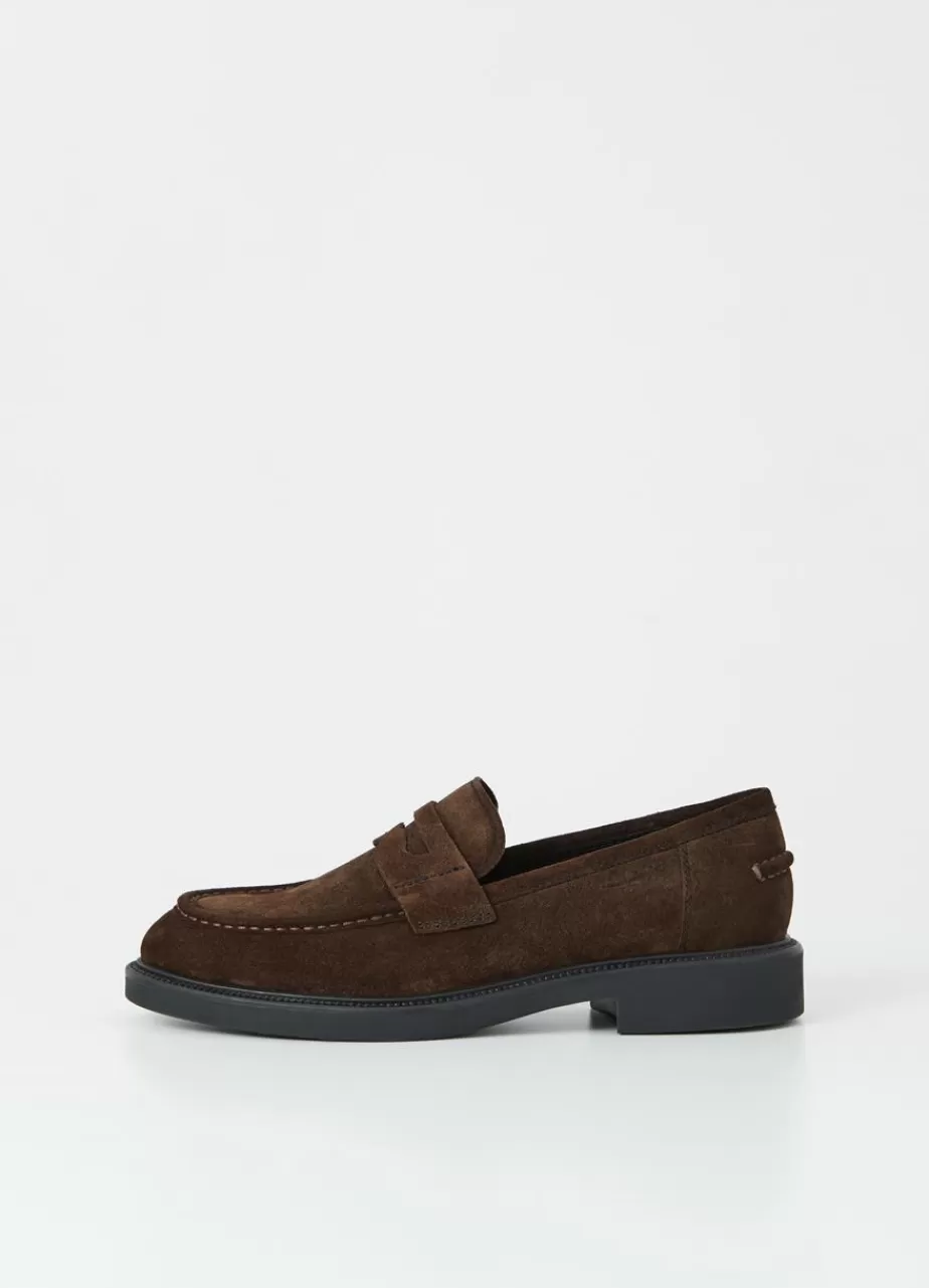 Vagabond Alex M Loafer Marron Fonce Daim Best