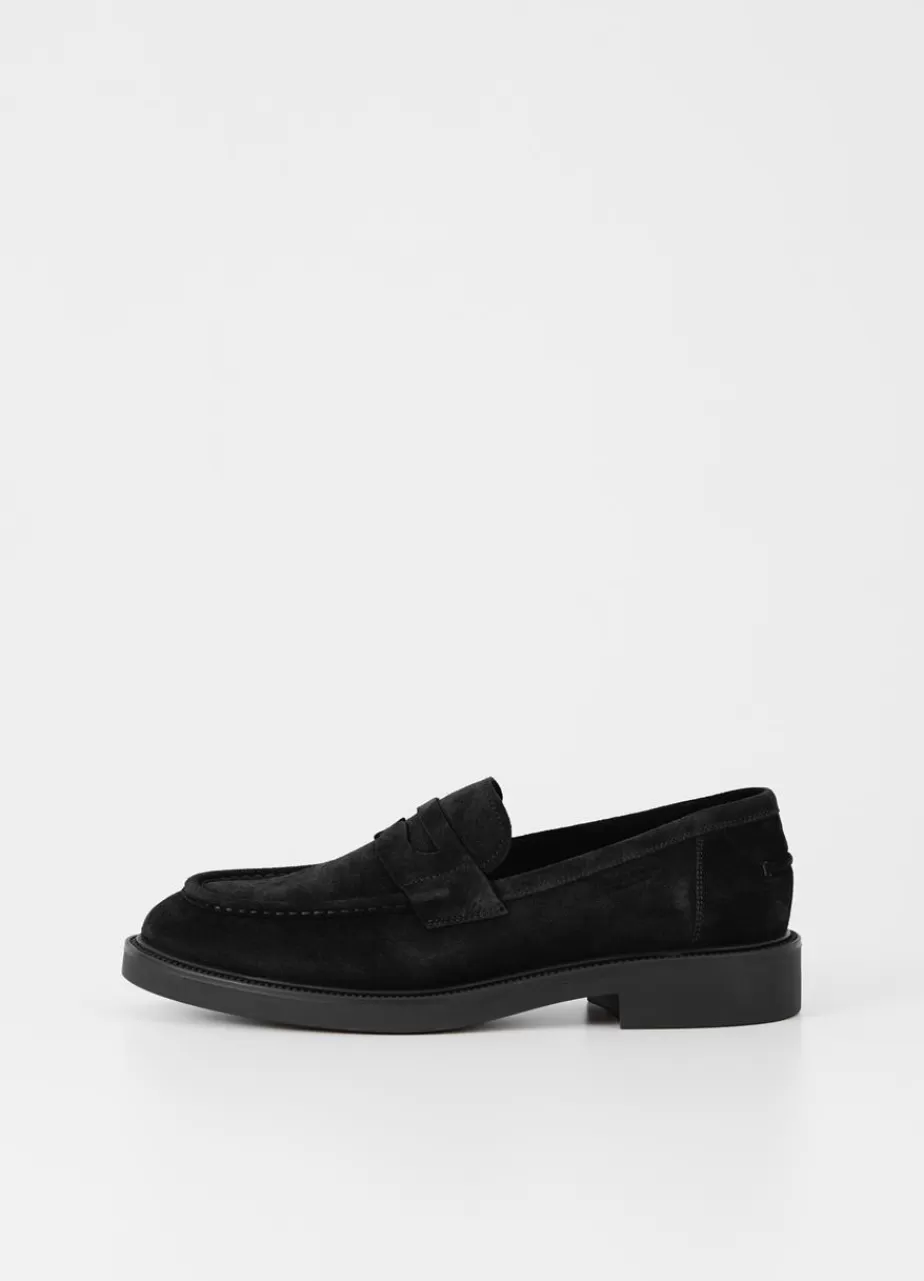 Vagabond Alex M Loafer Noir Daim Discount