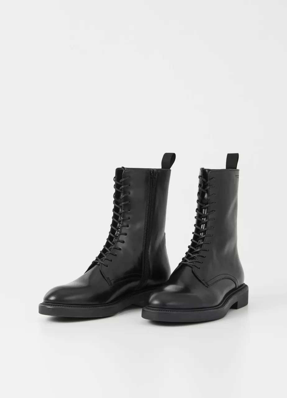 Vagabond Alex W Bottes Noir Cuir Clearance