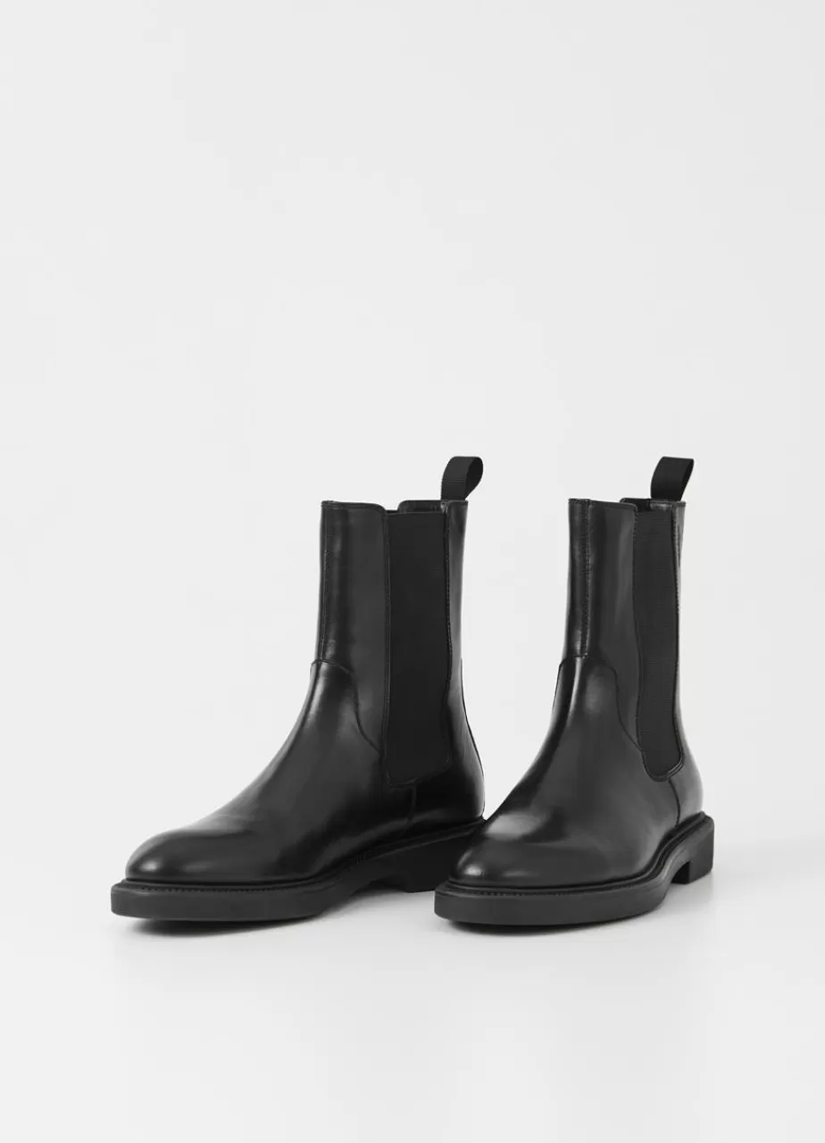 Vagabond Alex W Bottes Noir Cuir Cheap