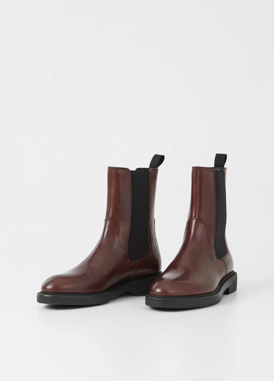 Vagabond Alex W Bottes Marron Cuir Cheap