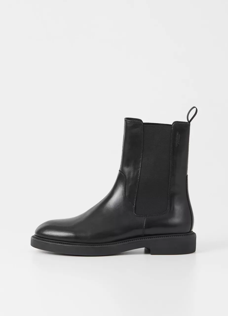 Vagabond Alex W Bottes Noir Cuir Cheap