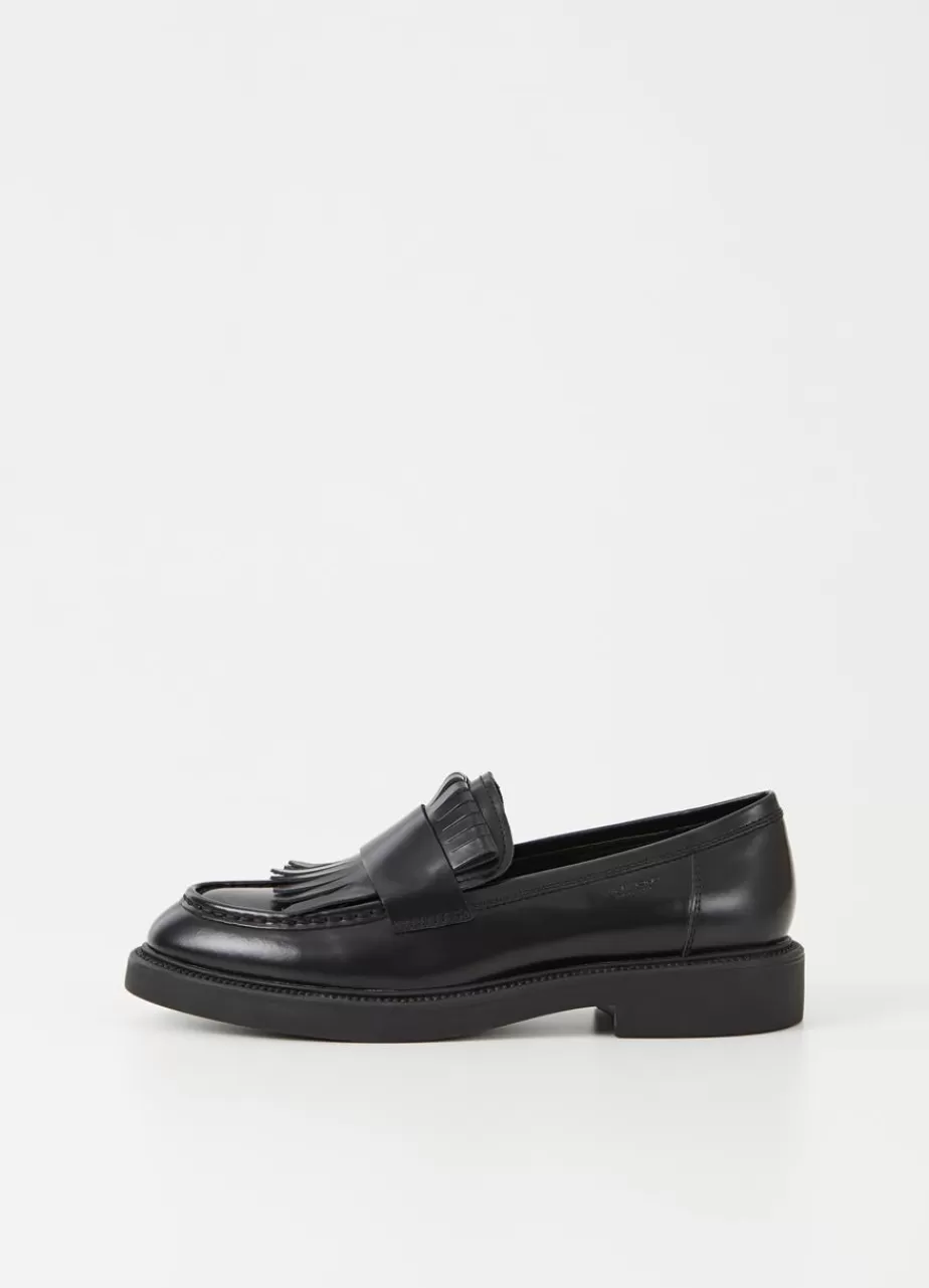 Vagabond Alex W Loafer Noir Cuir Glace Hot