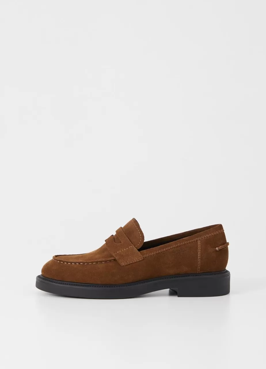 Vagabond Alex W Loafer Marron Daim Cheap