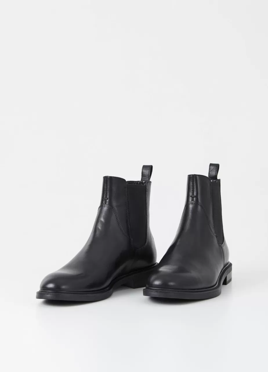 Vagabond Amina Bottes Noir Cuir Flash Sale