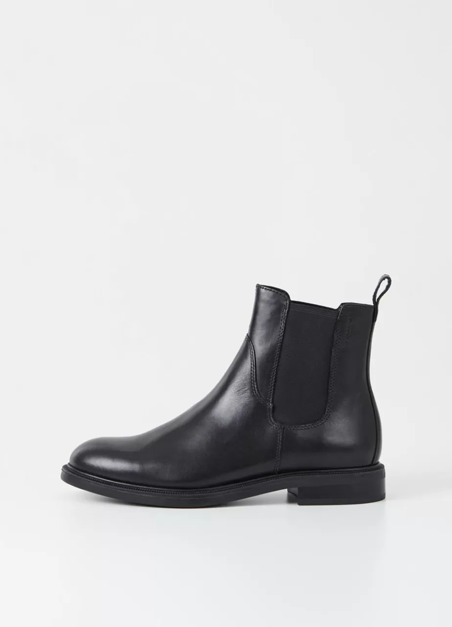 Vagabond Amina Bottes Noir Cuir Flash Sale