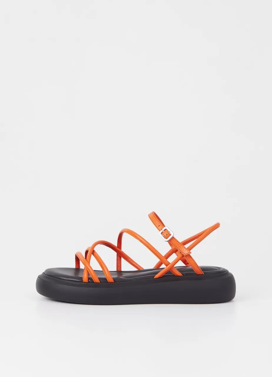 Vagabond Blenda Sandales Orange Cuir Discount