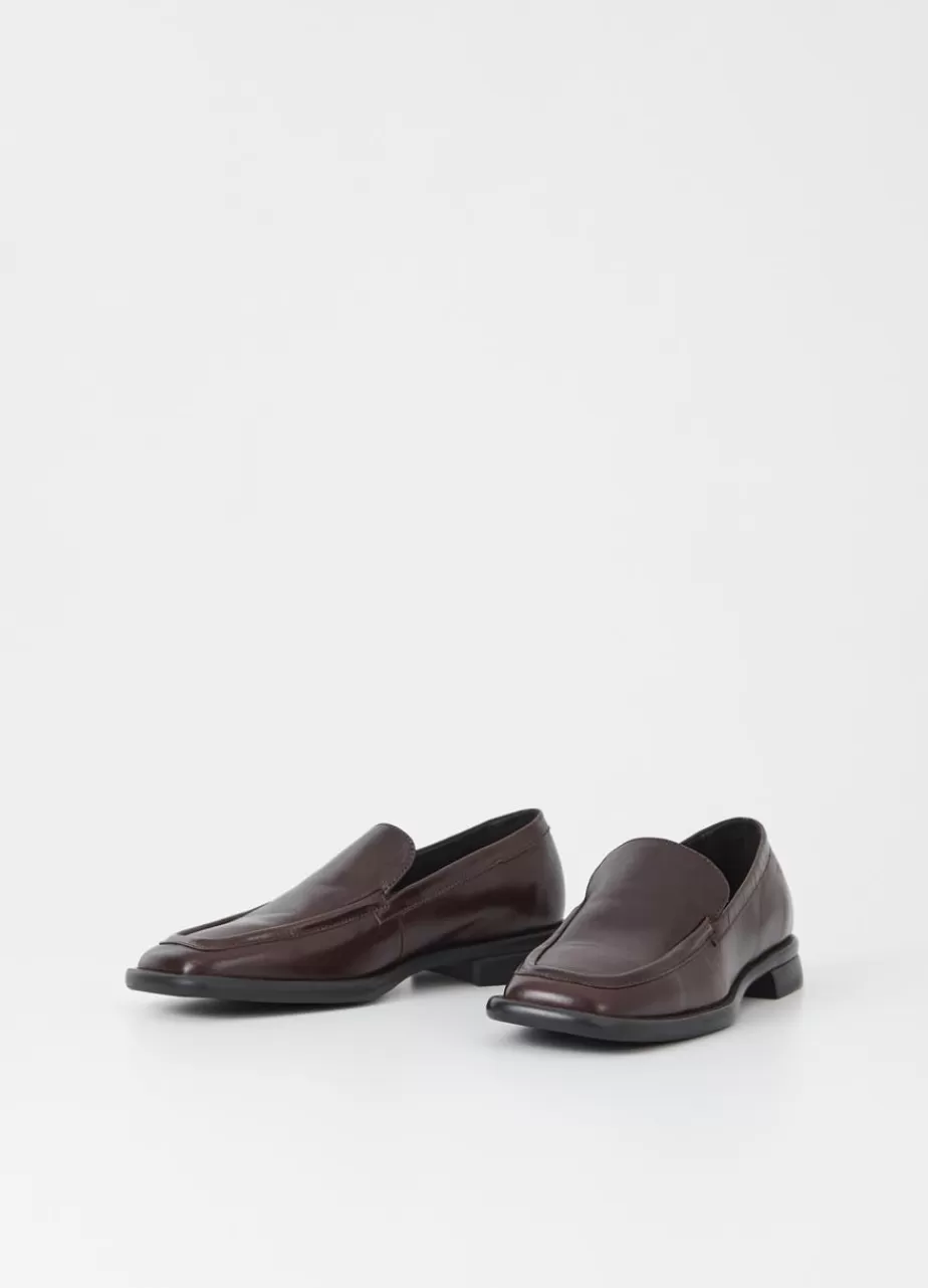 Vagabond Brittie Loafer Marron Fonce Cuir Clearance