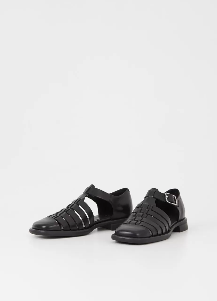 Vagabond Brittie Sandales Noir Cuir Clearance