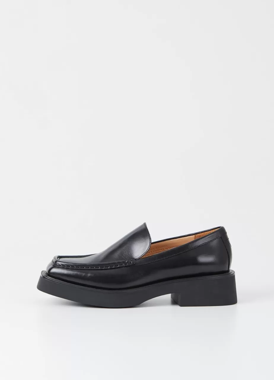 Vagabond Carmen Loafer Noir Cuir New