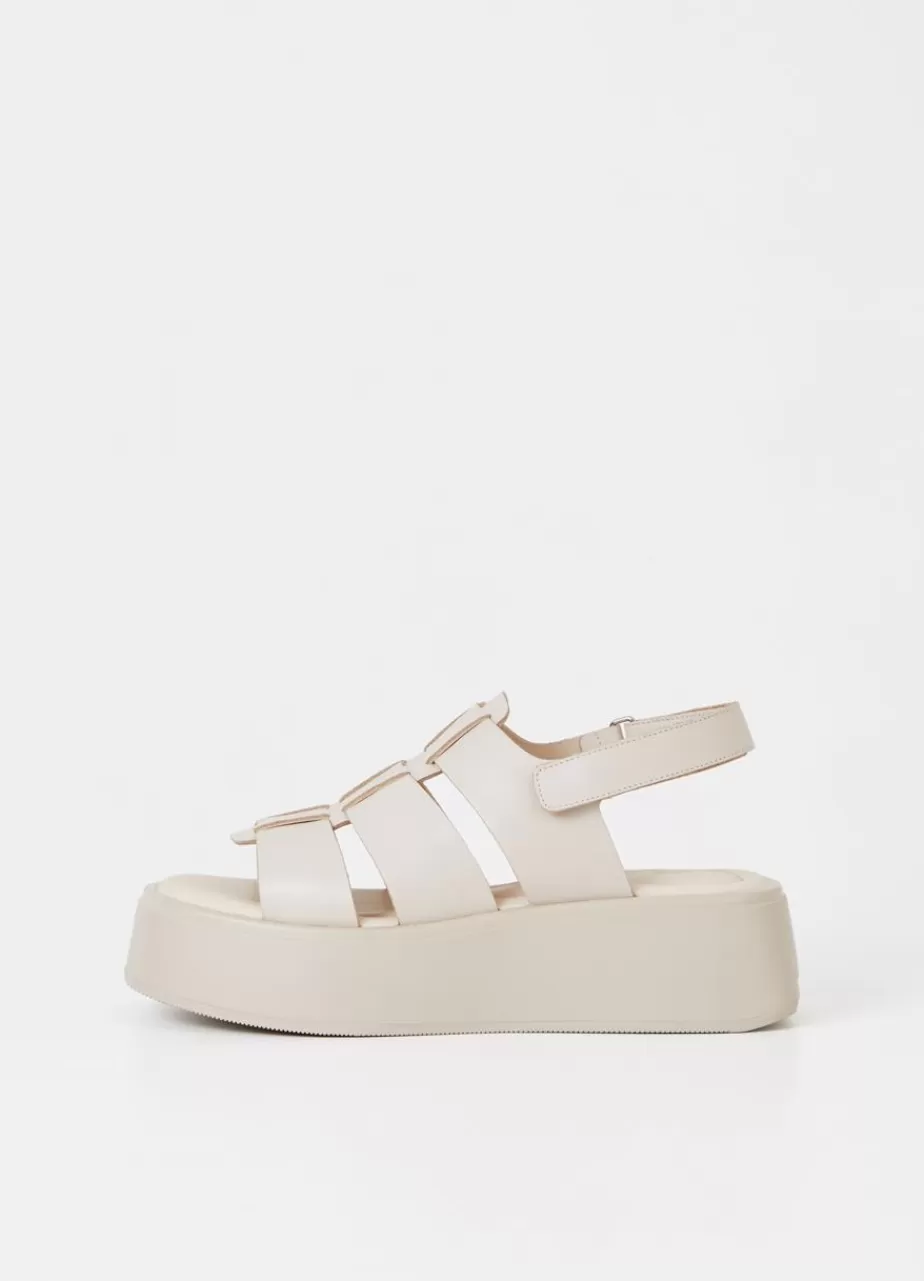 Vagabond Courtney Sandales Blanc Casse Cuir Cheap