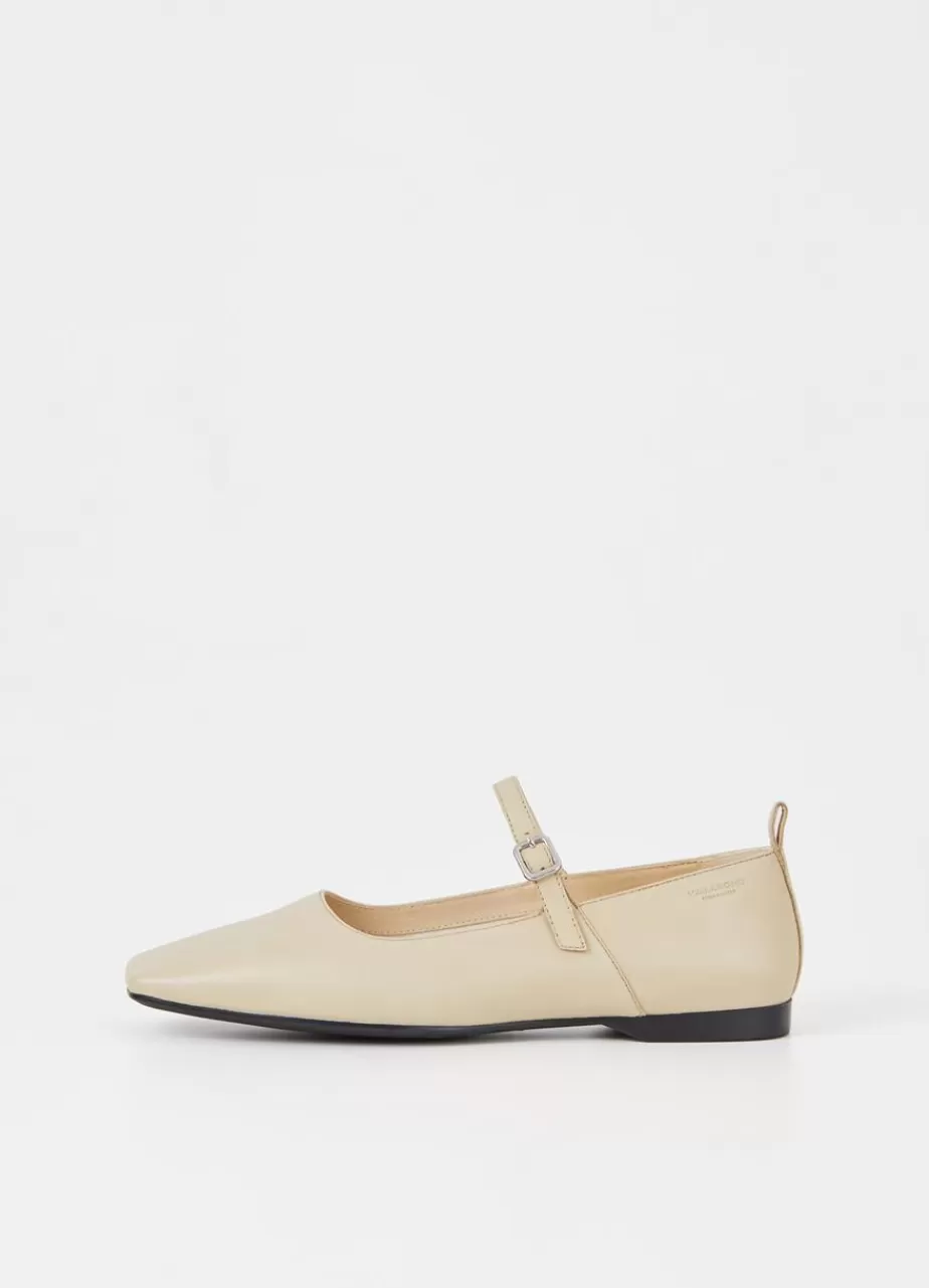 Vagabond Delia Chaussures Beige Cuir Clearance