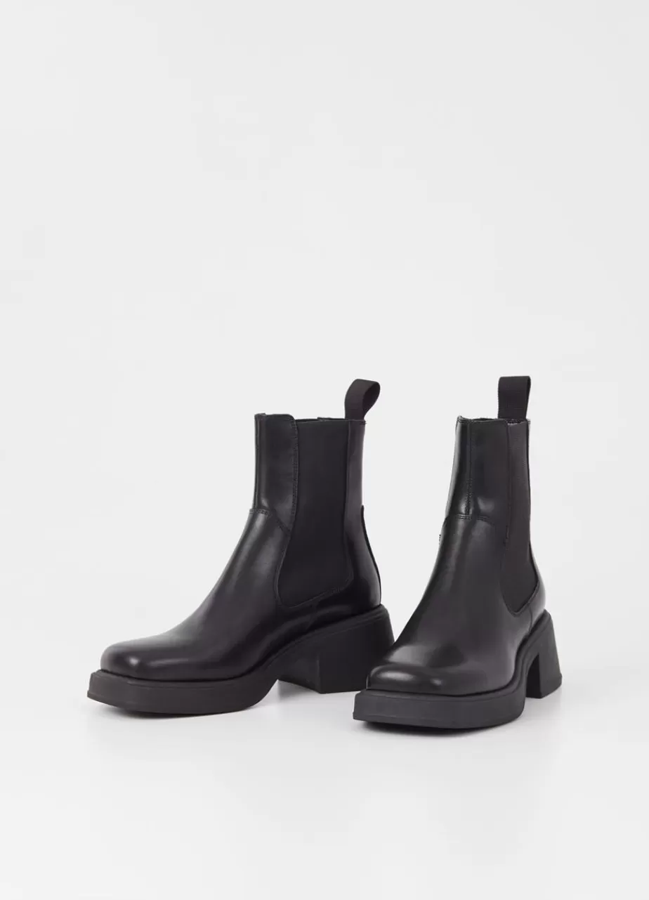 Vagabond Dorah Bottes Noir Cuir Flash Sale