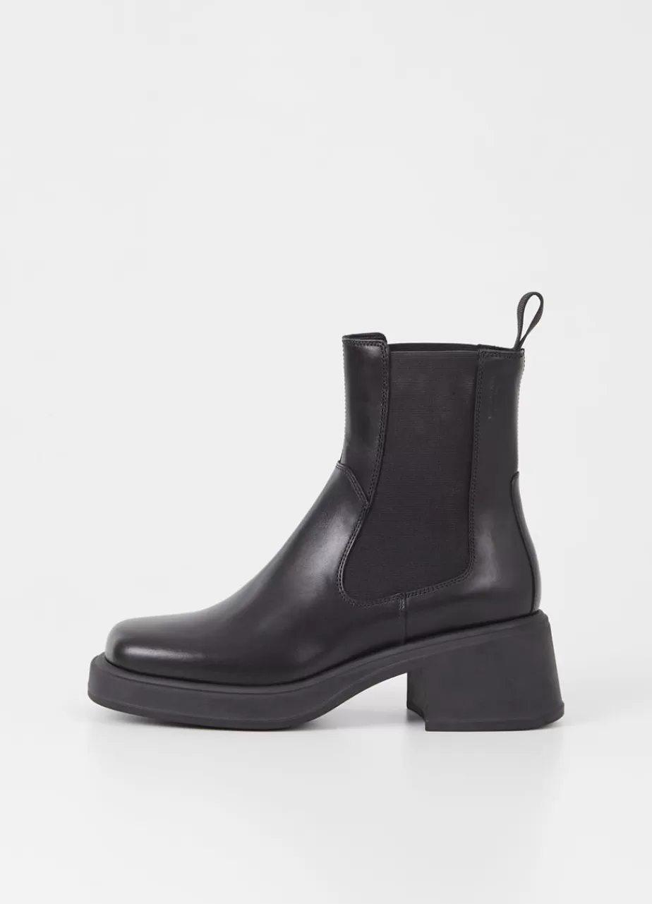 Vagabond Dorah Bottes Noir Cuir Flash Sale