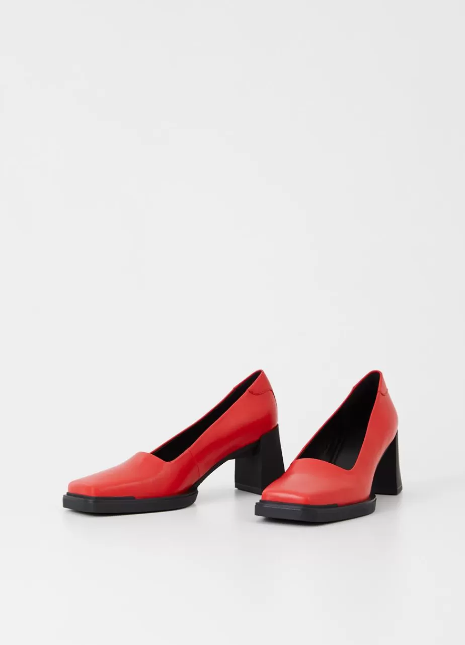 Vagabond Edwina Escarpins Rouge Cuir Cheap