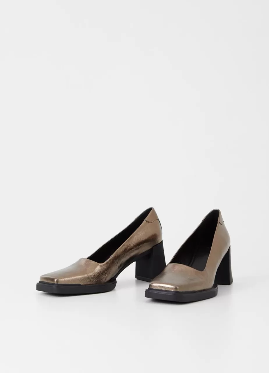 Vagabond Edwina Escarpins Or Cuir Metallique Cheap