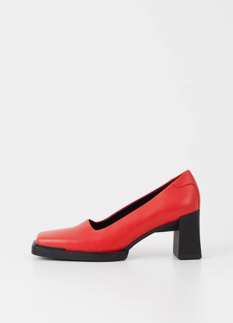 Vagabond Edwina Escarpins Rouge Cuir Cheap