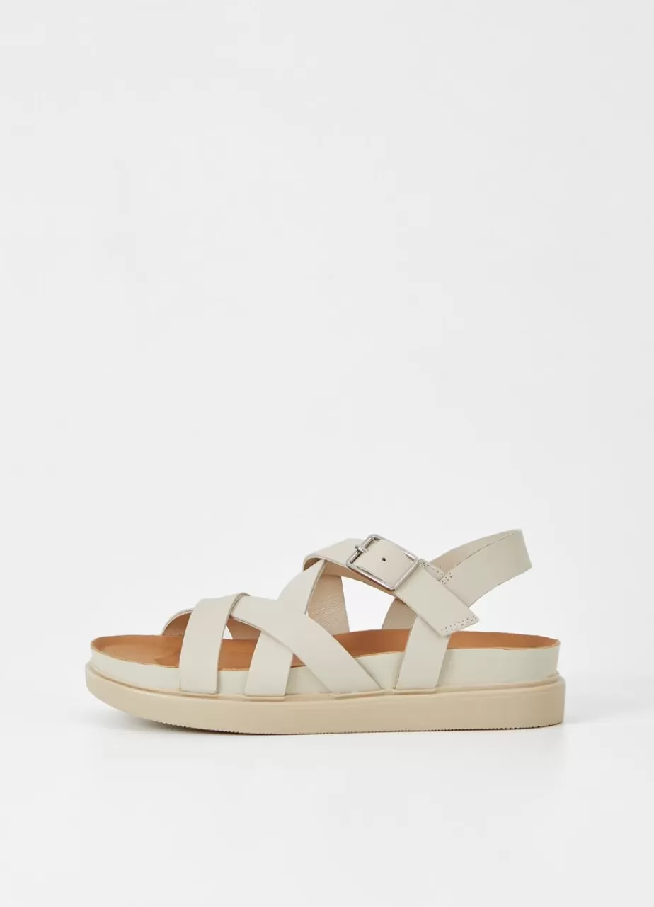 Vagabond Erin Sandales Blanc Casse Cuir Discount