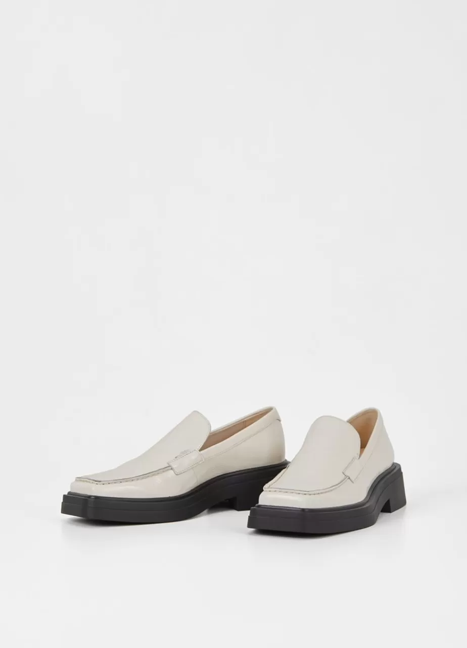 Vagabond Eyra Loafer Blanc Casse Cuir Verni New