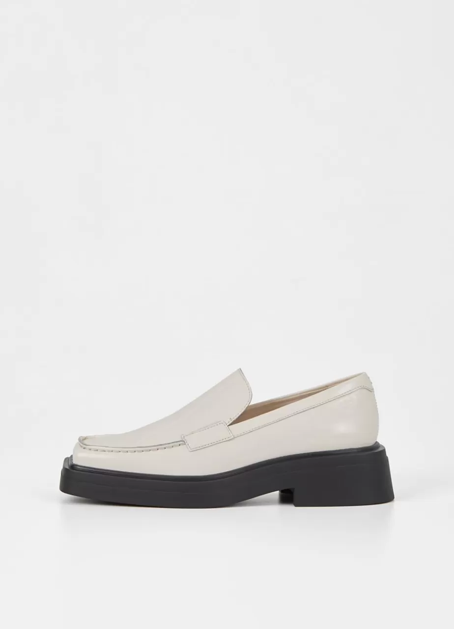 Vagabond Eyra Loafer Blanc Casse Cuir Verni New