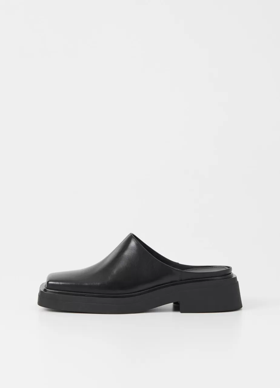 Vagabond Eyra Mules Noir Cuir Fashion