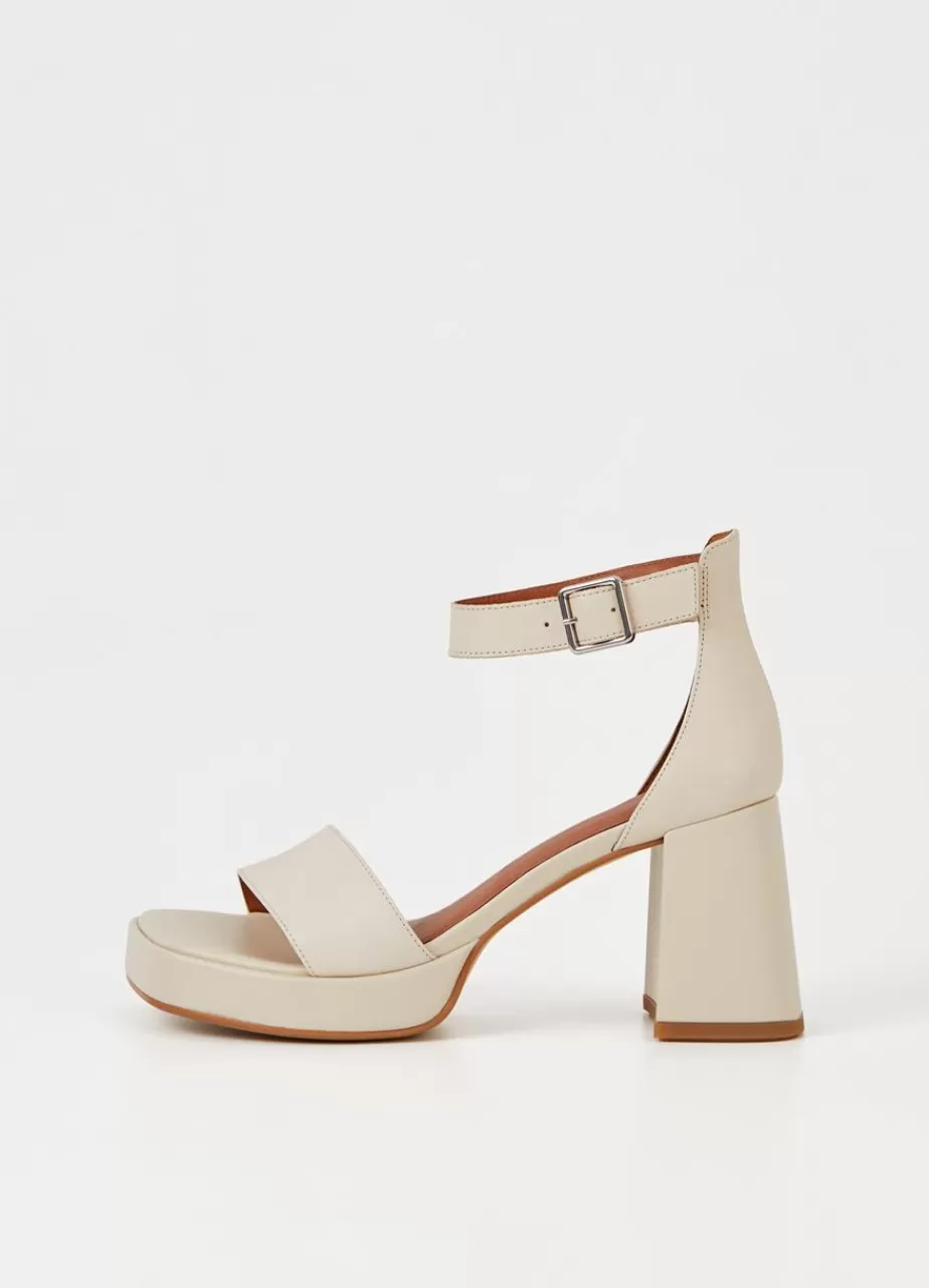 Vagabond Fiona Sandales Blanc Casse Cuir Cheap