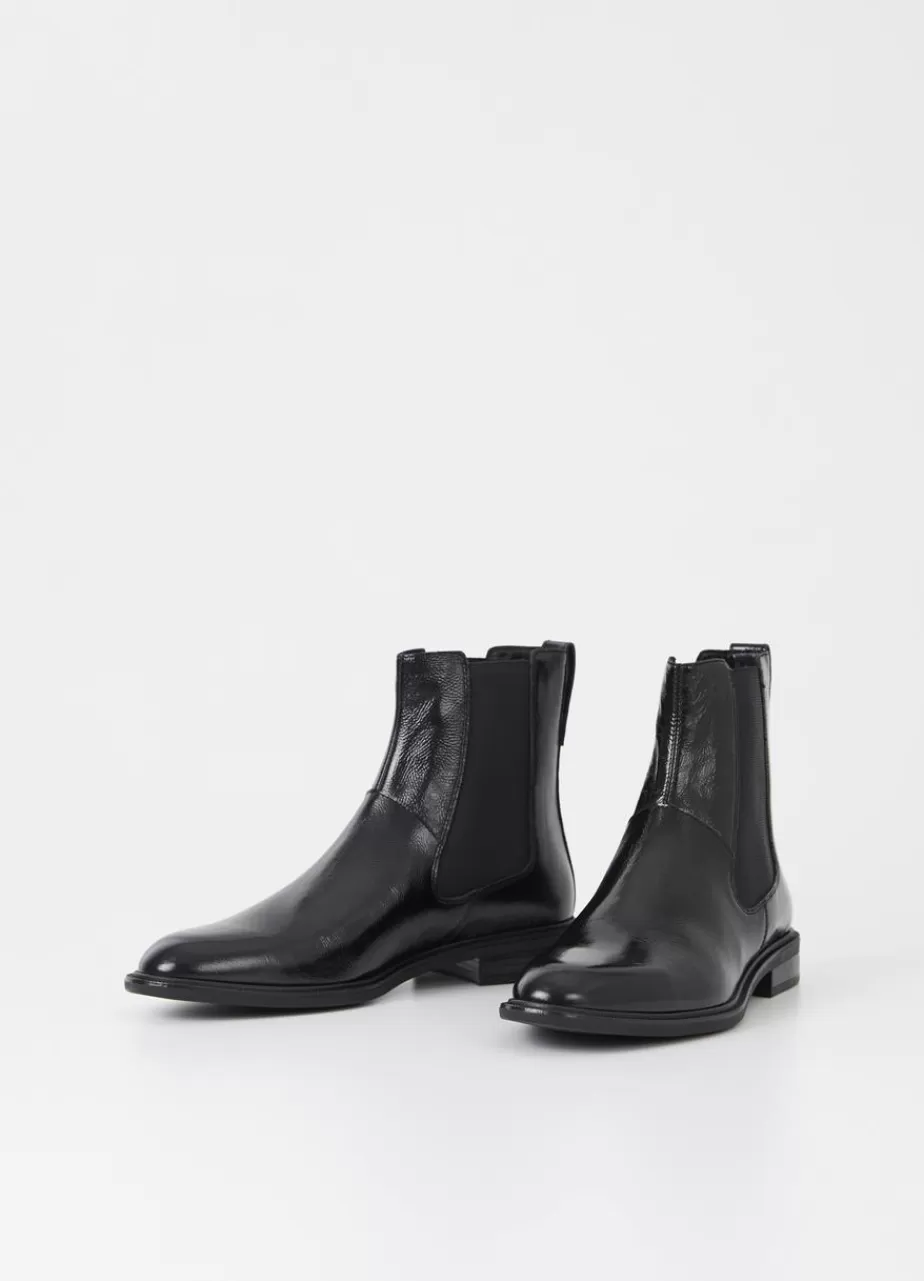 Vagabond Frances 2.0 Bottes Noir Cuir Verni Cheap