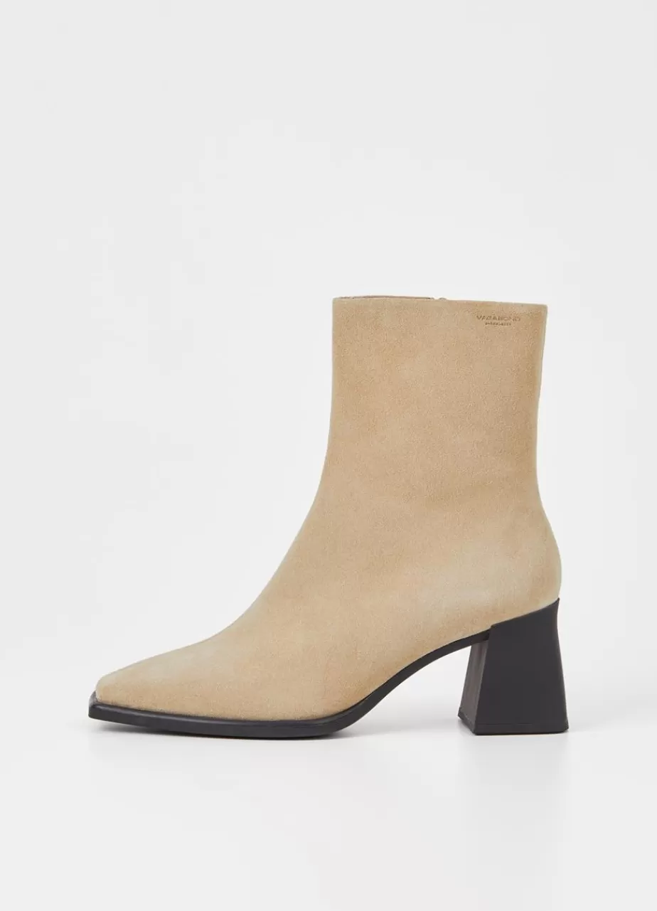 Vagabond Hedda Bottes Beige Daim Flash Sale