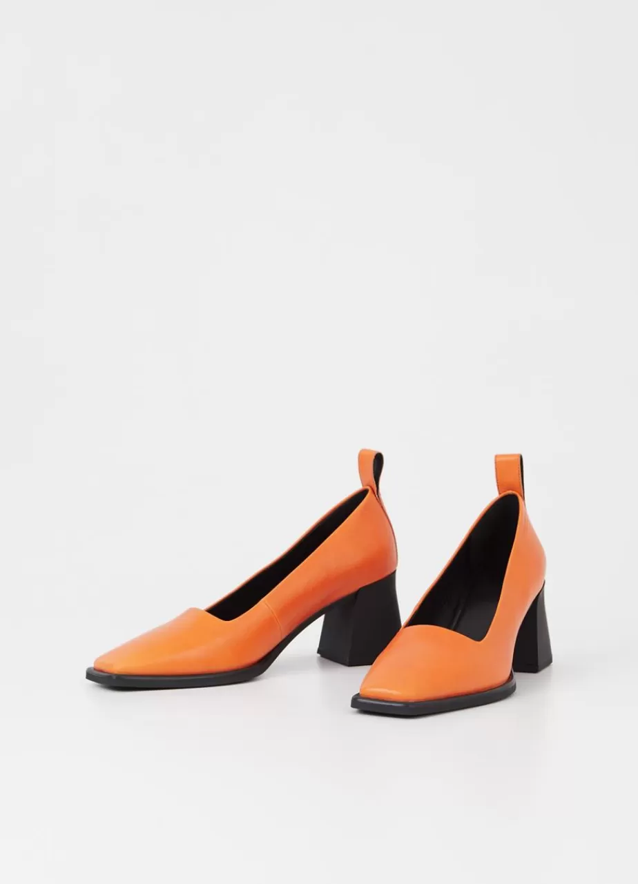 Vagabond Hedda Escarpins Orange Cuir New