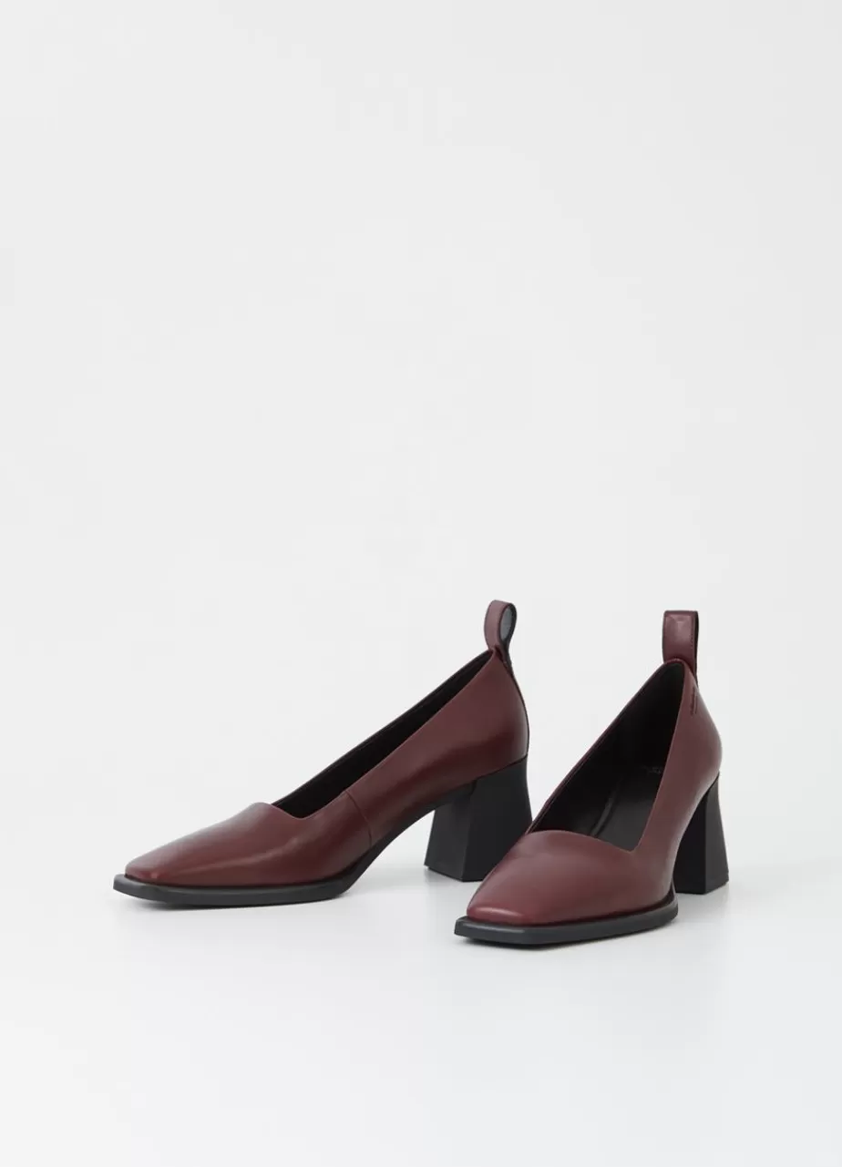 Vagabond Hedda Escarpins Rouge Fonce Cuir Flash Sale