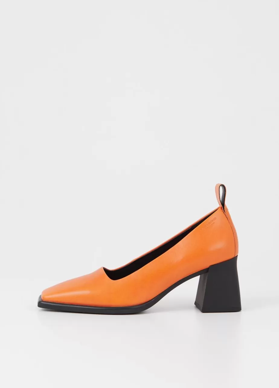 Vagabond Hedda Escarpins Orange Cuir New