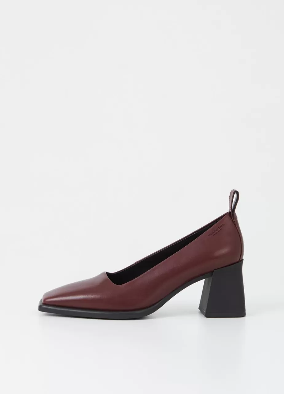 Vagabond Hedda Escarpins Rouge Fonce Cuir Flash Sale