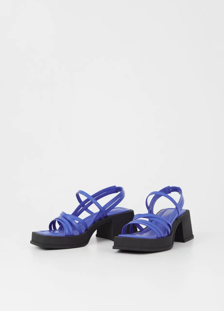 Vagabond Hennie Sandales Bleu Cuir Hot