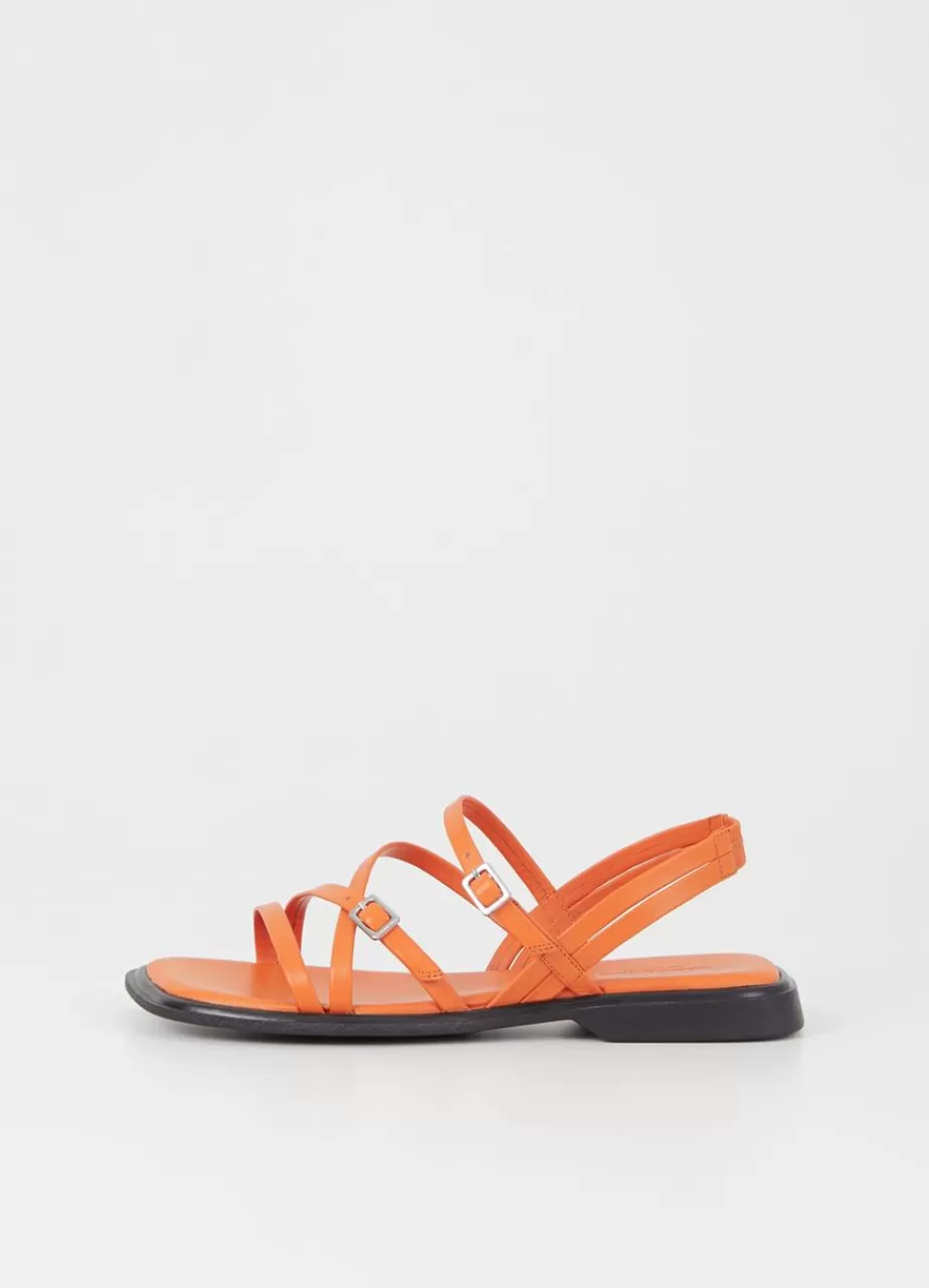 Vagabond Izzy Sandales Orange Cuir Sale