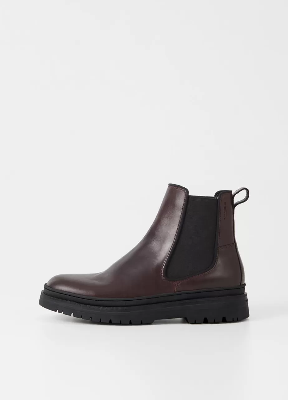 Vagabond James Bottes Marron Fonce Cuir Best