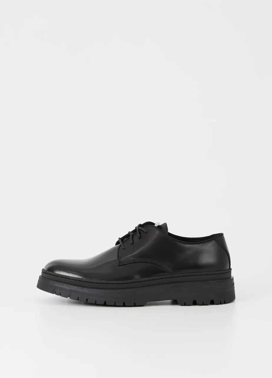 Vagabond James Chaussures Noir Cuir Glace Online