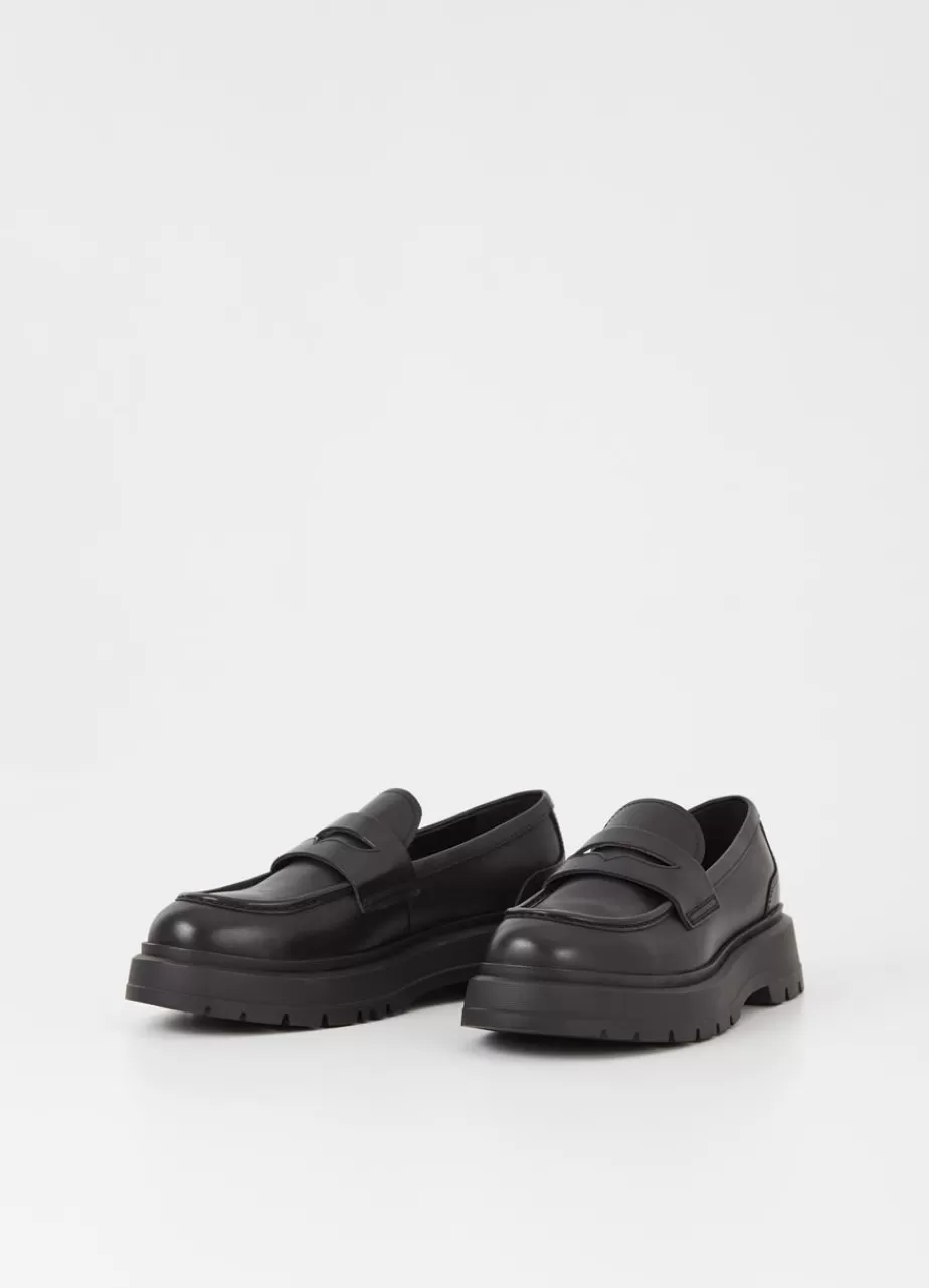 Vagabond Jeff Loafer Noir Cuir Fashion