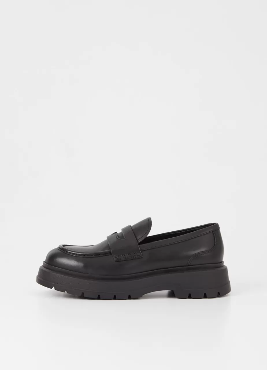 Vagabond Jeff Loafer Noir Cuir Fashion