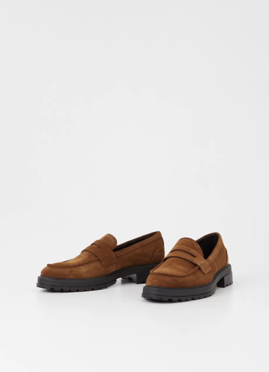 Vagabond Johnny 2.0 Loafer Marron Daim Discount