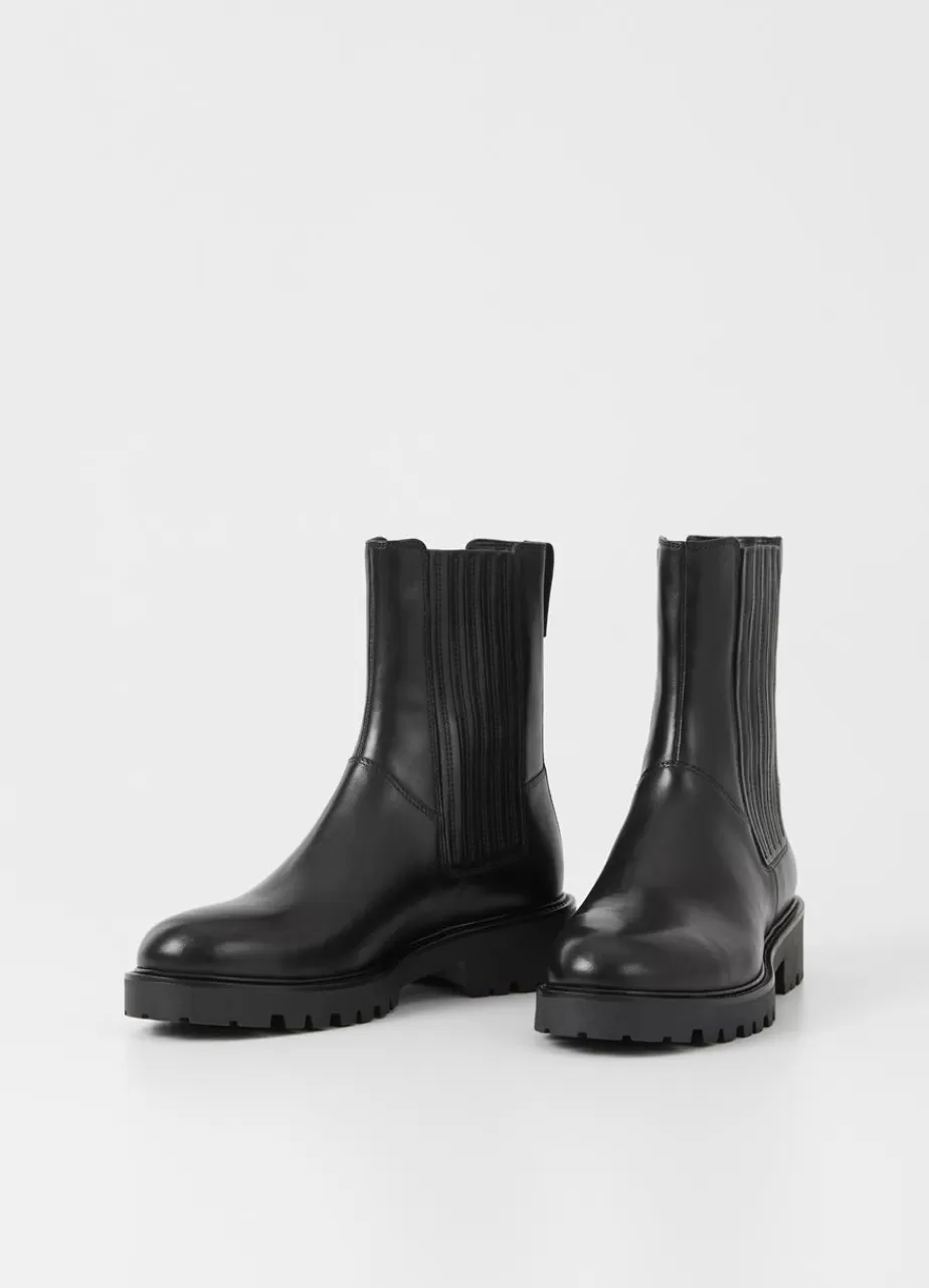 Vagabond Kenova Bottes Noir Cuir Flash Sale