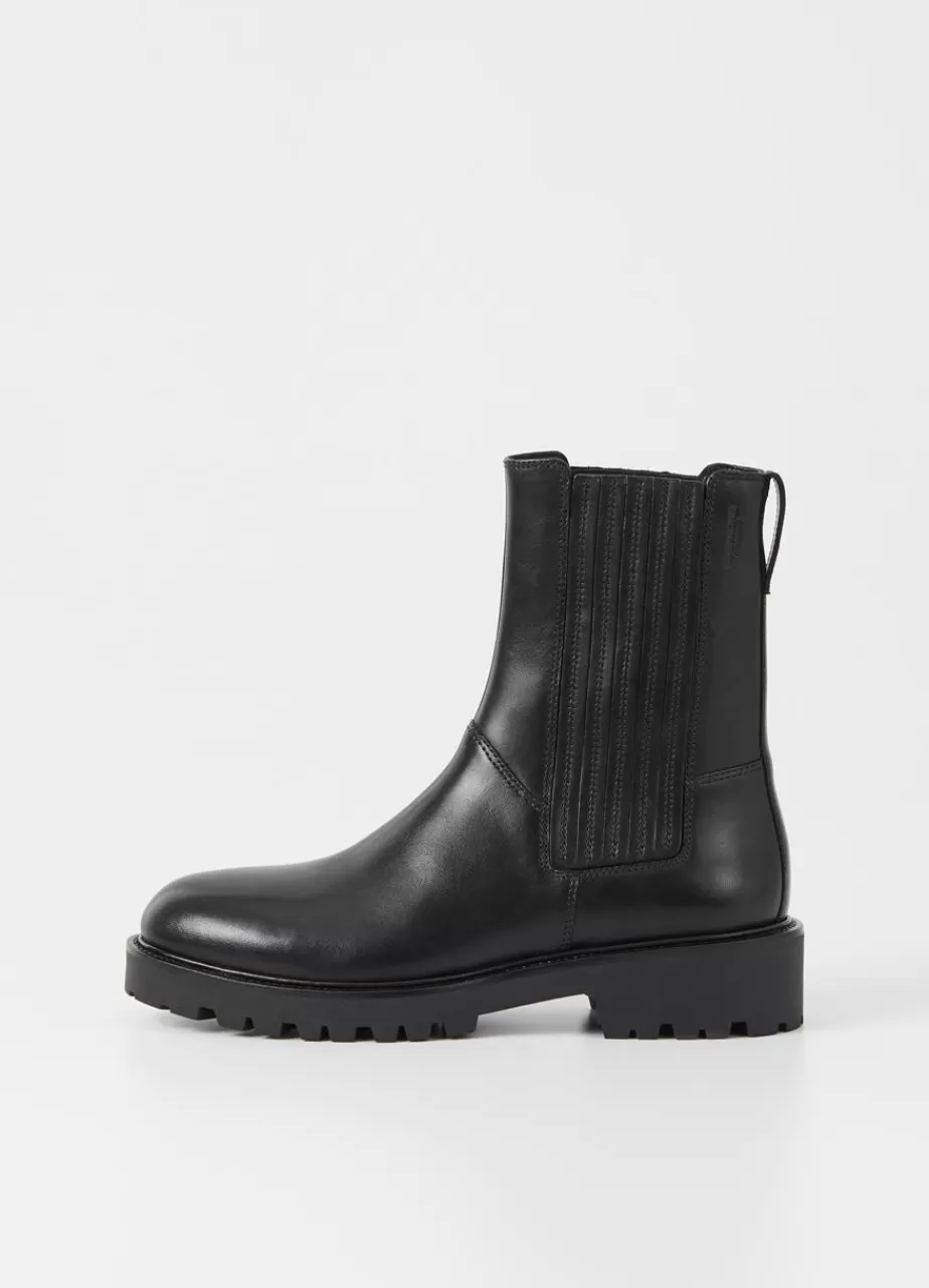 Vagabond Kenova Bottes Noir Cuir Flash Sale