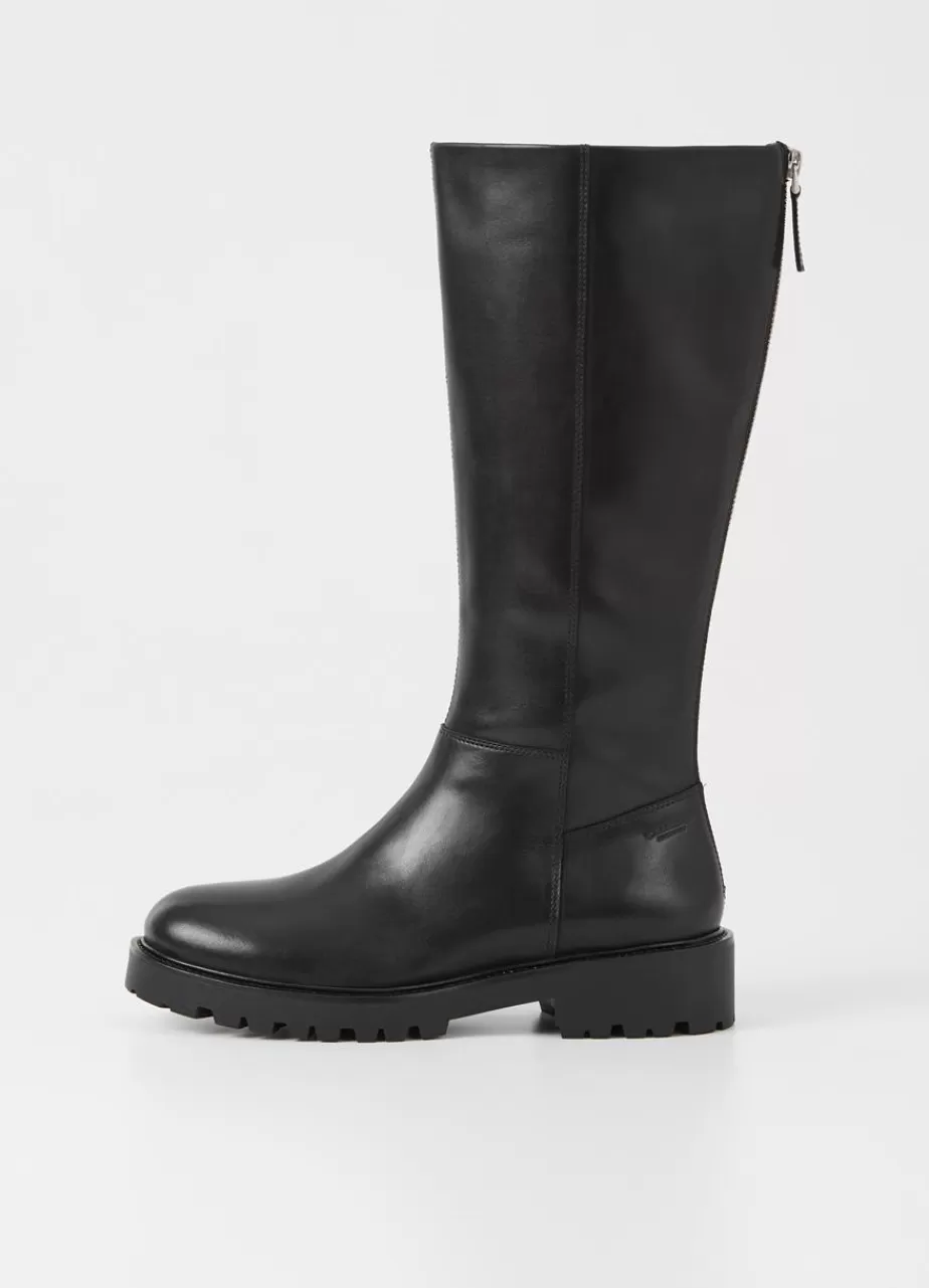 Vagabond Kenova Bottes Hautes Noir Cuir Cheap