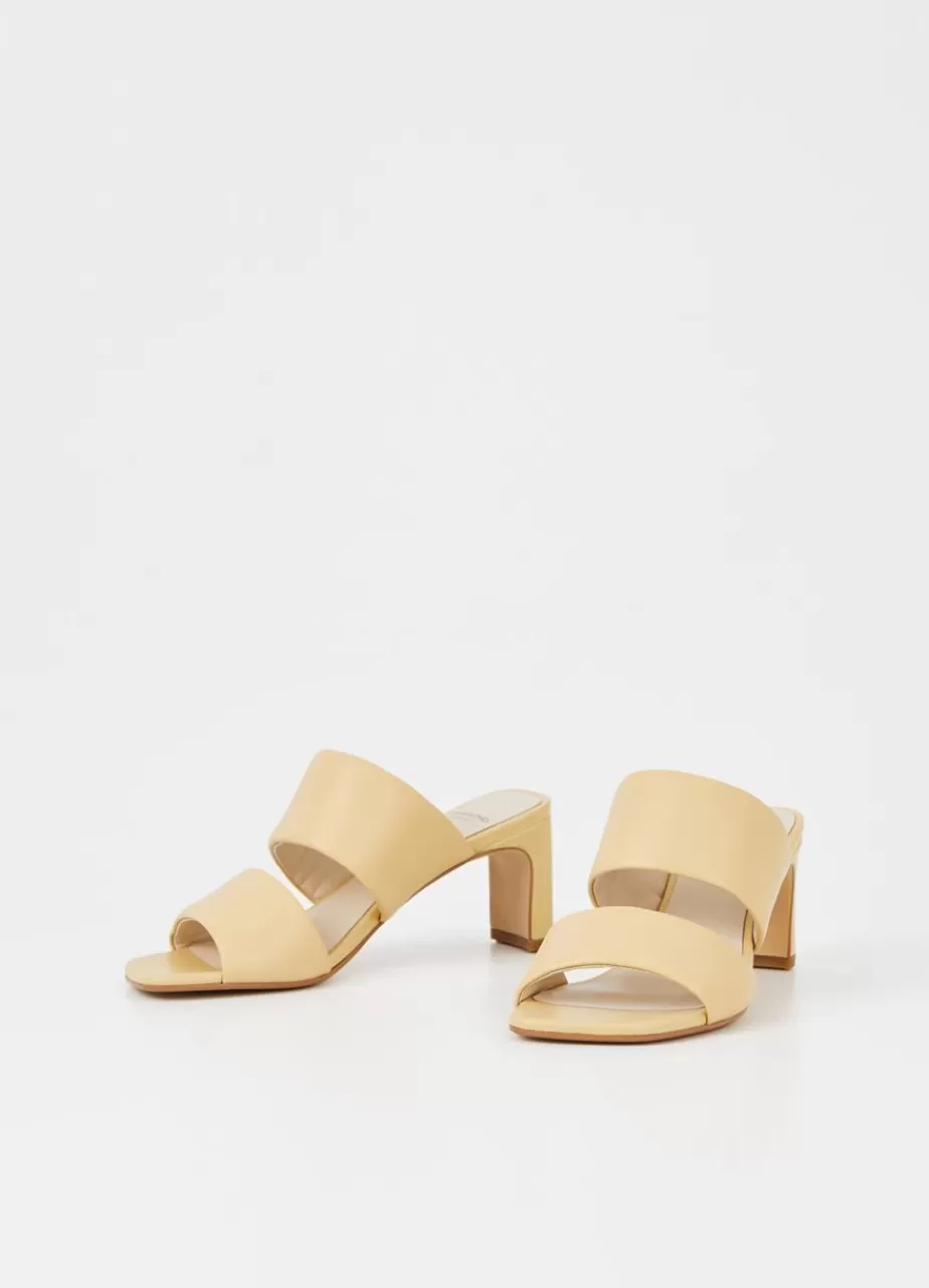 Vagabond Luisa Sandales Jaune Clair Cuir Sale