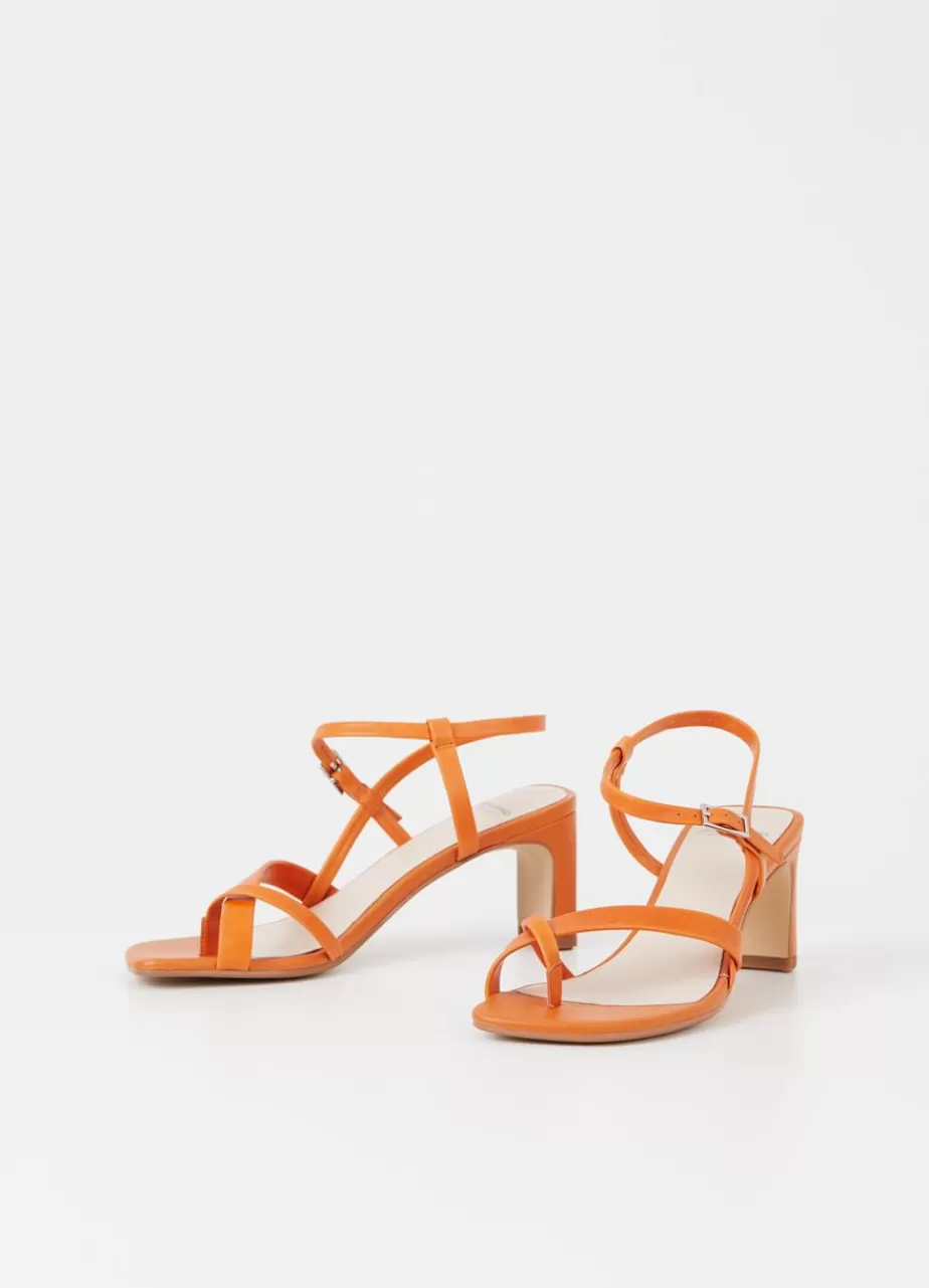 Vagabond Luisa Sandales Orange Cuir Online