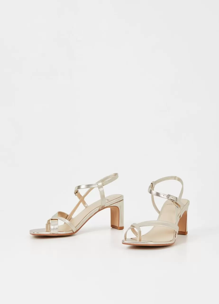 Vagabond Luisa Sandales Or Cuir Metallique Flash Sale