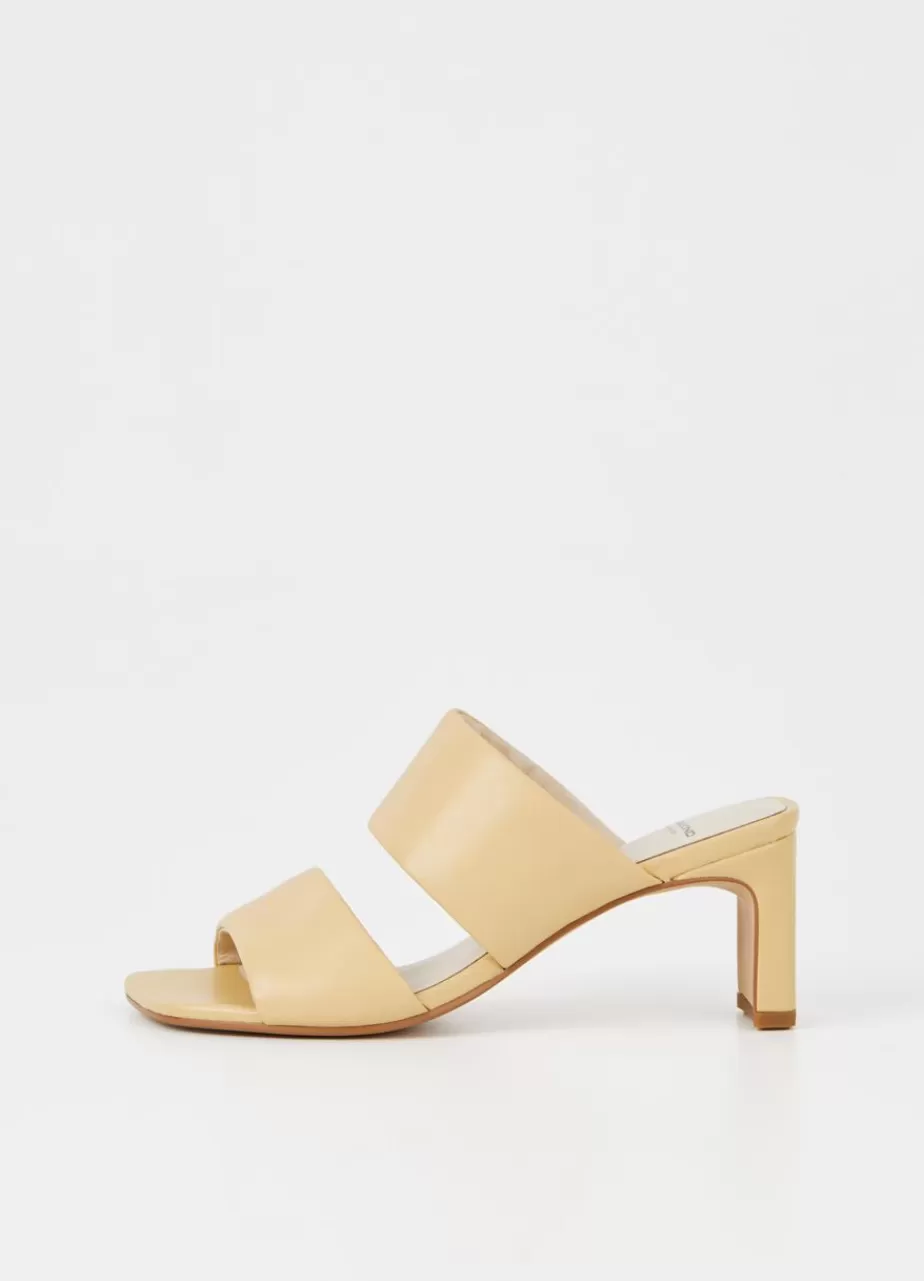 Vagabond Luisa Sandales Jaune Clair Cuir Sale